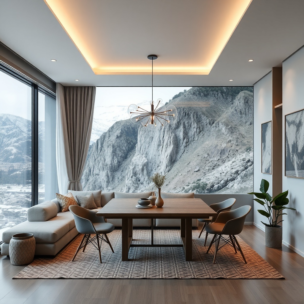 Modern bir binanın dış cephesinde mantolama yapılmış