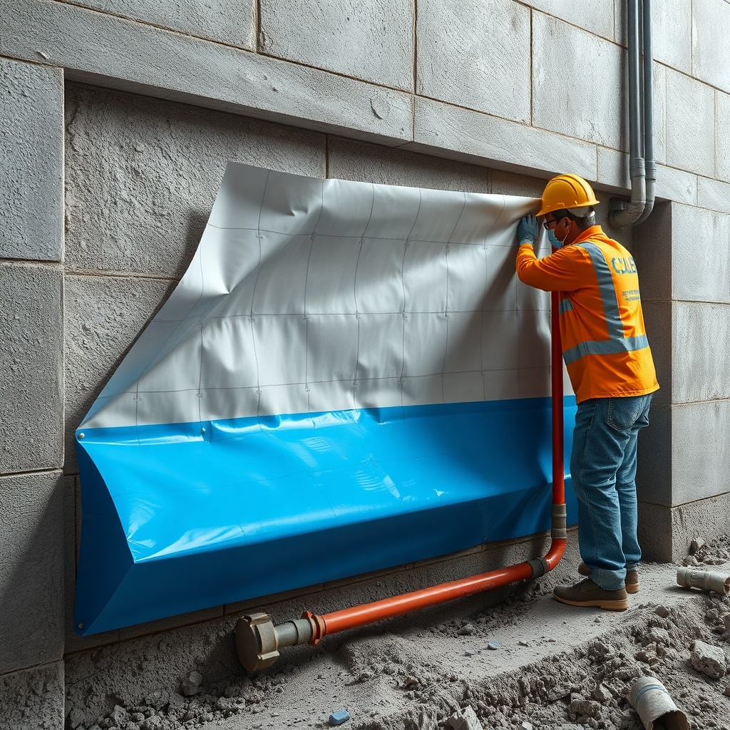 clean photorealistic photo of a construction worker applying Izolevi XPS Levha sheets to a