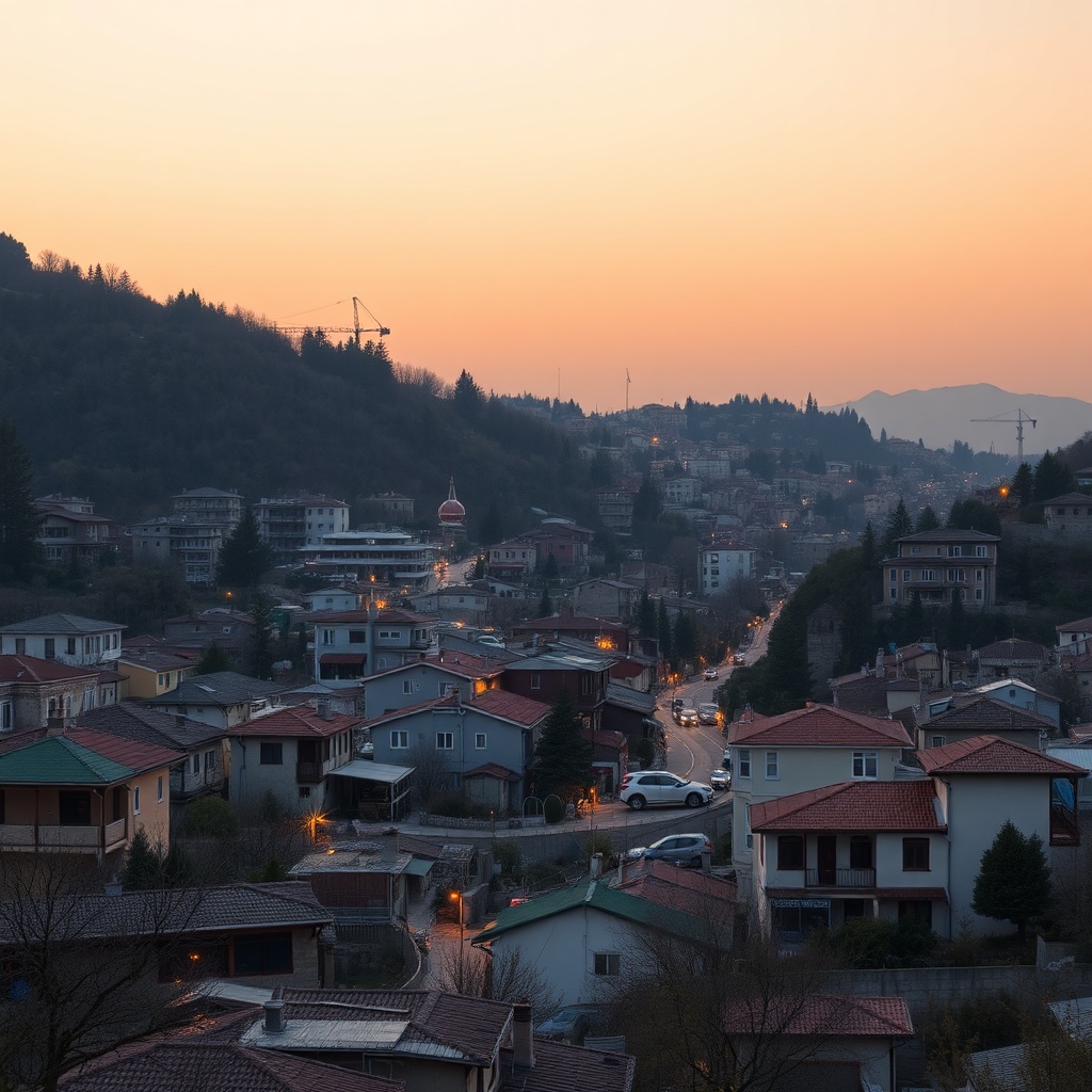 Bir çatı terasında